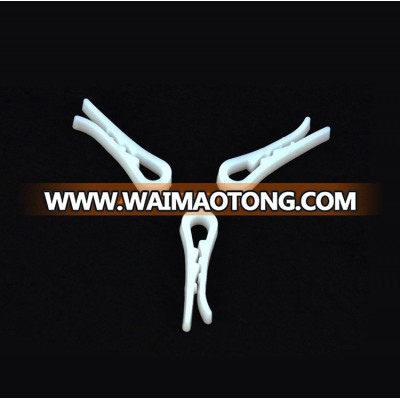 4.1*1.2*0.5cm Strong White Color Garment Packing Plastic Clips