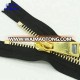 Light Gold Zippers 20 Inches #12 Closed End