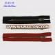 shiny appearance brass metal zipper with factory wholesale zipper prices