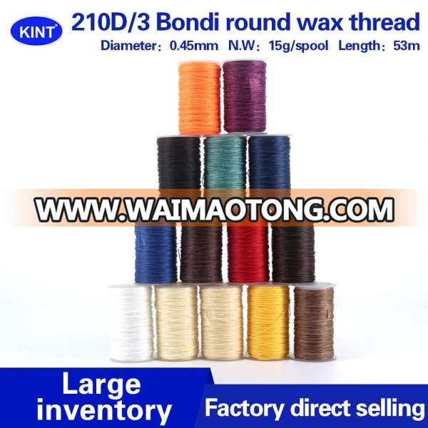 210D/3 100% Nylon bonded leather sewing thread